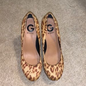 ⭐️G by Guess cheetah print heels